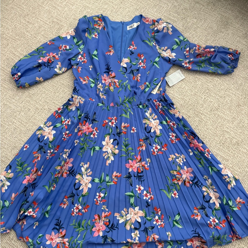 Floral Blue Dress
